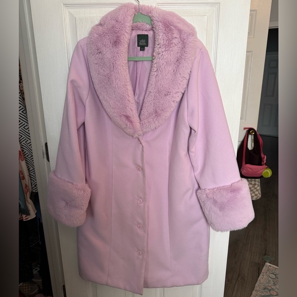 Wild Fable Coat with Faux Fur Collar & Cuffs - Picture 5 of 12